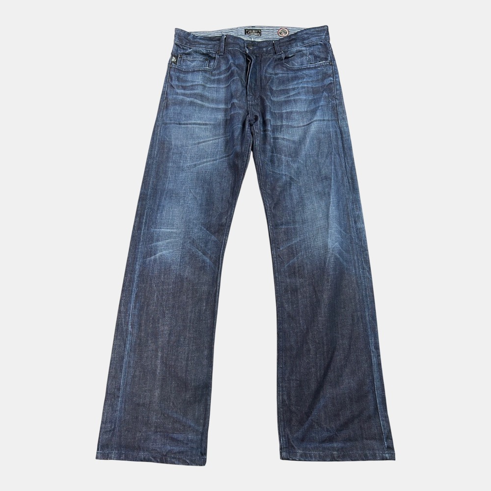7 Diamonds Romley Jeans Men 34x34 Blue Relaxed Comfort Fit 100% Cotton Denim - Picture 13 of 14